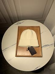 Prada Wool And Cashmere Beanie White - 3