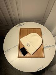 Prada Wool And Cashmere Beanie White - 2