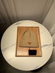 Prada Wool And Cashmere Beanie Beige - 6