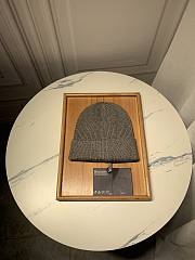 Prada Wool And Cashmere Beanie Grey - 6