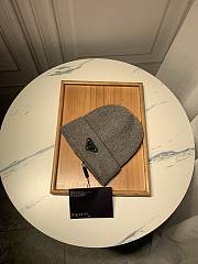 Prada Wool And Cashmere Beanie Grey - 4