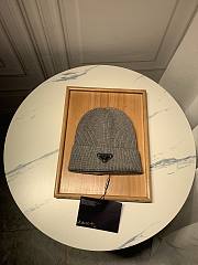 Prada Wool And Cashmere Beanie Grey - 3