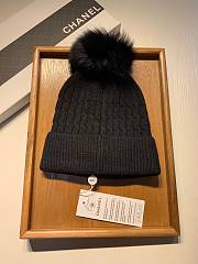 Chanel Wool Knit Hat Black - 4