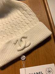 Chanel Wool Knit Hat White - 2