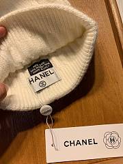 Chanel Wool Knit Hat White - 5