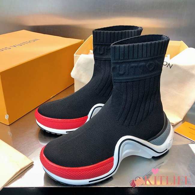 Louis Vuitton Archlight Sneaker Boot Red/White - 1