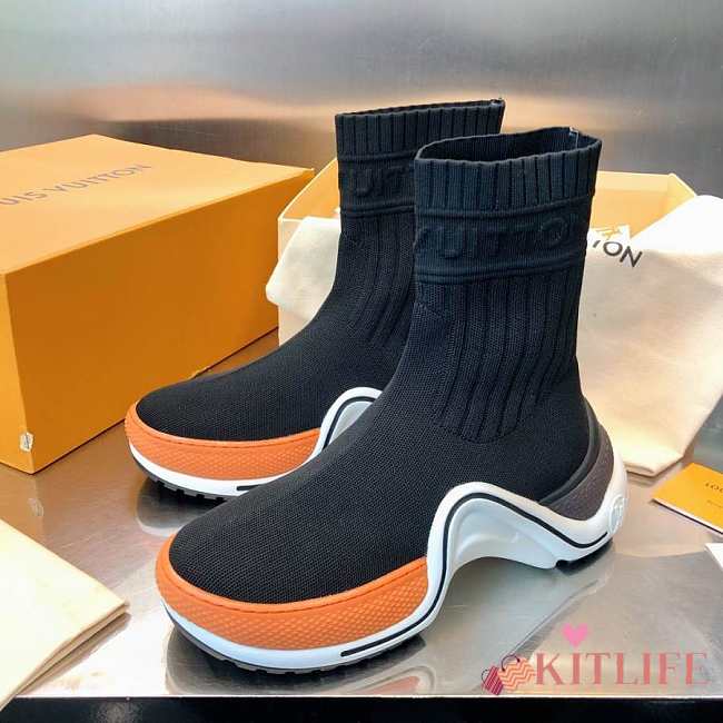 Louis Vuitton Archlight Sneaker Boot Orange/White - 1