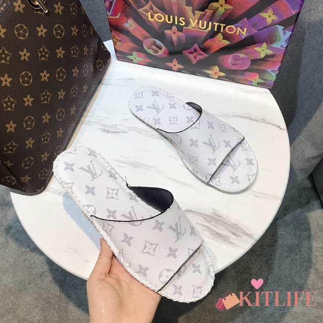 Louis Vuitton Sandal Leather White  - 1