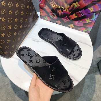 Louis Vuitton Sandal Leather Black