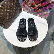 Louis Vuitton Sandal Leather Black - 6