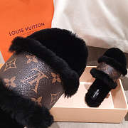 Louis Vuitton Lock It Flat Mules Slipper - 1A8770 - Black - 4