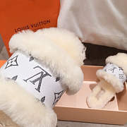 Louis Vuitton Lock It Flat Mules Slipper White - 1A8770  - 3