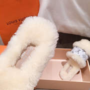 Louis Vuitton Lock It Flat Mules Slipper White - 1A8770  - 2