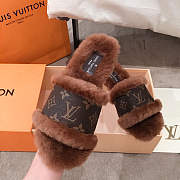 Louis Vuitton Lock It Flat Mules Slipper Dark Brown - 1A8770 - 4