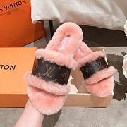 Louis Vuitton Lock It Flat Mules Slipper Pink - 1A8770  - 2