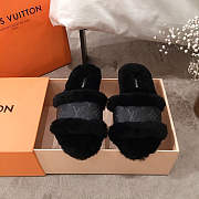 Louis Vuitton Lock It Flat Mules Slipper All Black - 1A8770 - 1
