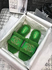 Chanel Slipper Green - 3