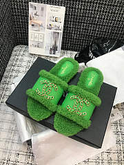 Chanel Slipper Green - 2