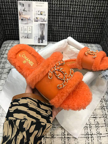 Chanel Slipper Orange