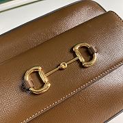 Gucci Horsebit 1955 Shoulder Bag Brown  – 645454 – 22.5x17x6.5cm - 3