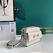 Gucci Horsebit 1955 Shoulder Bag White  – 645454 – 22.5x17x6.5cm - 6
