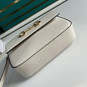 Gucci Horsebit 1955 Shoulder Bag White  – 645454 – 22.5x17x6.5cm - 5