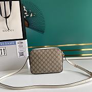 Gucci Horsebit 1955 Shoulder Bag Beige/ebony GG Supreme canvas – 645454 – 22.5x17x6.5cm - 5