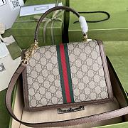 Gucci GG Orphidia Hanbag Beige/ebony GG Supreme canvas – 651055 – 25x17.5x7cm - 3