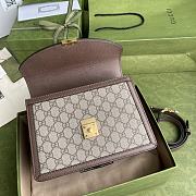 Gucci GG Orphidia Hanbag Beige/ebony GG Supreme canvas – 651055 – 25x17.5x7cm - 2