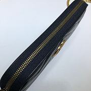 Gucci GG Marmont Mini Chain Crossbody Bag Calfskin Matelasse Black – 598596 –19x10 cm - 5