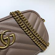 Gucci GG Marmont Mini Chain Crossbody Bag Calfskin Matelasse Beige – 598596 –19x10 cm - 5