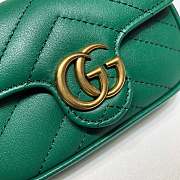 Gucci GG Marmont Mini Chain Wallet Dark Green – 575161 –13x9x5 cm - 6