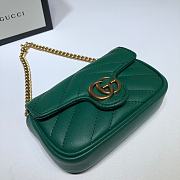 Gucci GG Marmont Mini Chain Wallet Dark Green – 575161 –13x9x5 cm - 4