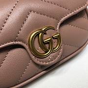 Gucci GG Marmont Mini Chain Wallet Dark Dust Pink – 575161 –13x9x5 cm - 6