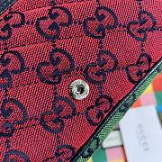 Gucci Marmont Ebony Diagonal Matelassé Original GG Canvas Red Patchwork – 476433 – 16.5x10.2x5.1cm - 5