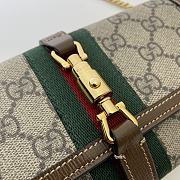 Gucci Ophidia Beige/ebony GG Supreme canvas Chain Bag – 652681  –19x10x3.5 cm - 4