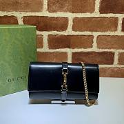 Gucci Black Leather Chain Bag – 652681  –19x10x3.5 cm - 1