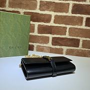 Gucci Black Leather Chain Bag – 652681  –19x10x3.5 cm - 5