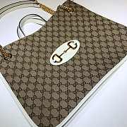 Gucci Horsebit 1955 Large Tote Bag Original GG CanvasWhite – 623695 – 42x32x13 cm - 3