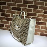 Gucci Horsebit 1955 Large Tote Bag Original GG CanvasWhite – 623695 – 42x32x13 cm - 6