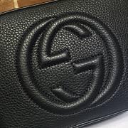 Gucci Soho Small Leather Disco Bag Black – 308364 –21x15x7 cm - 3