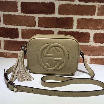 Gucci Soho Small Leather Disco Bag Beige – 308364 –21x15x7 cm