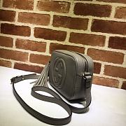 Gucci Soho Small Leather Disco Bag Grey – 308364 –21x15x7 cm - 5