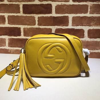 Gucci Soho Small Leather Disco Bag Yellow – 308364 –21x15x7 cm