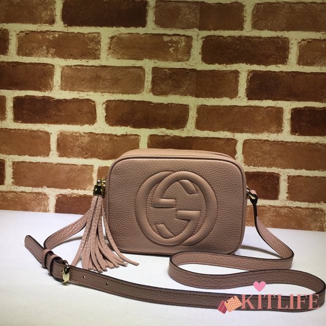 Gucci Soho Small Leather Disco Bag Pink – 308364 –21x15x7 cm - 1