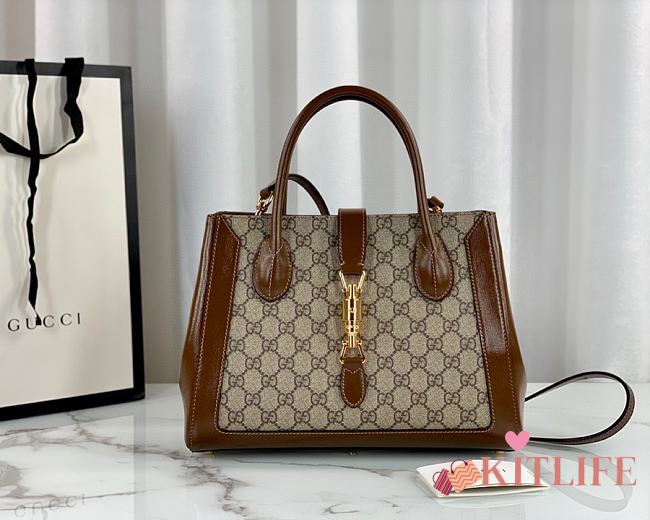 Gucci Jackie 1961 Medium Tote Bag 649016 Brown – 649016 – 30x24x12 - 1