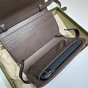 Gucci Ophidia Mini Bag Beige And Ebony GG Supreme Canvas  – 645082 – 19.5x12x3.5cm - 3