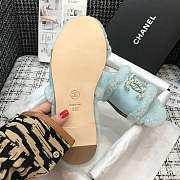 Chanel Slipper Blue - 4