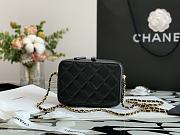 Chanel 21K Small Vanity Case leather handle black – 99105 – 15x11x6.5cm - 6