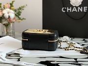 Chanel 21K Small Vanity Case leather handle black – 99105 – 15x11x6.5cm - 4